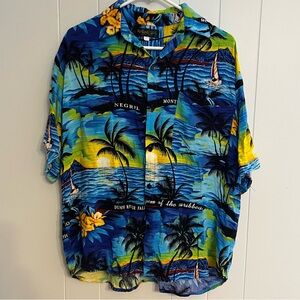 Vintage‎ Roaring 20’s Hawaiian style shirt size L